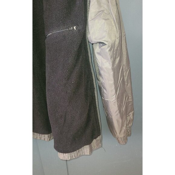 Harriton Men's Large Jacket Full Zip Charcoal Gray Soft Lining Zip Pockets - Picture 6 of 7